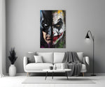 Cinema-poster cinematic glass wall art in heritage stairwell