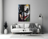 Cinema-poster cinematic glass wall art in heritage stairwell