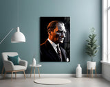 Starfield Atatürk cinematic glass wall art in private library