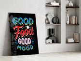 Bistro-cheer cinematic glass wall art in private library reading nook
