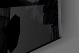 Trust-symbolism wolves cinematic glass wall art in private library
