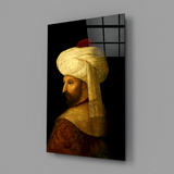 Fatih Sultan Mehmet Han Portre Cam Tablo