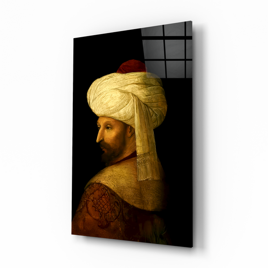 Fatih Sultan Mehmet Han Portre Cam Tablo