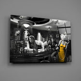 Klasik Hollywood Noir Cam Tablo