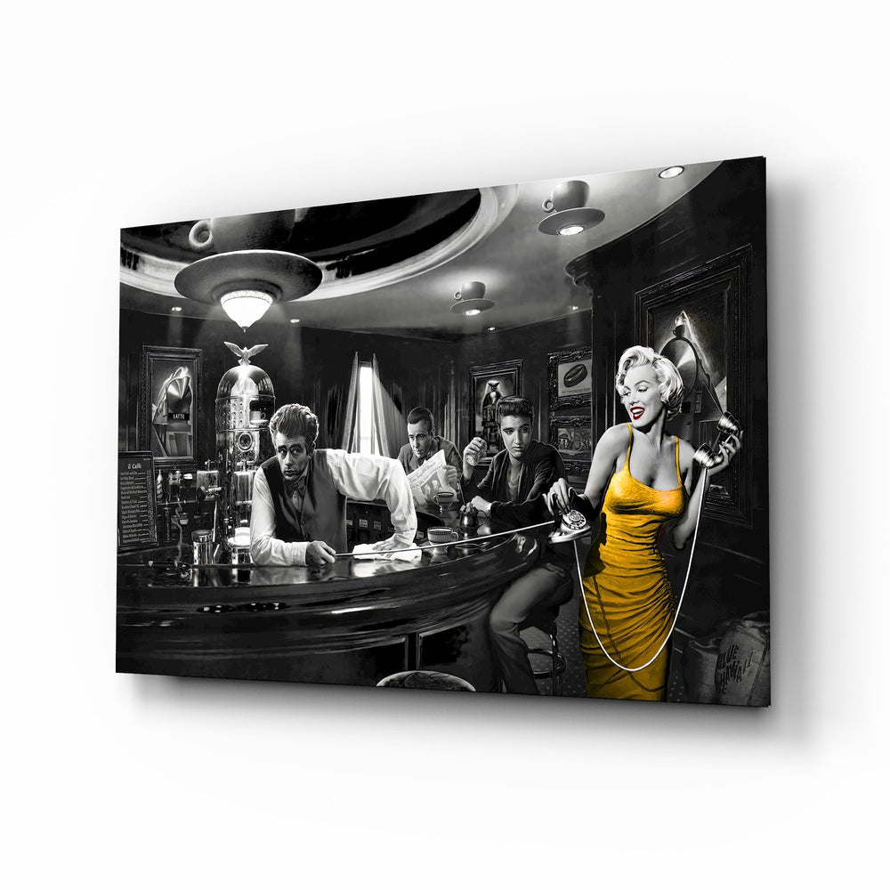Klasik Hollywood Noir Cam Tablo