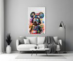 Designer Collection cinematic glass wall art in heritage stairwell