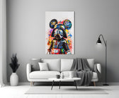 Designer Collection cinematic glass wall art in heritage stairwell
