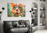 Underwater droplet cinematic glass wall art in tattoo-studio reception