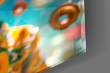 Cartoon boy doll cinematic glass wall art in tattoo-studio reception