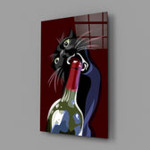 Pop Art kitchen cinematic glass wall art in kitchen island