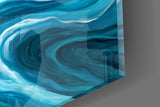 Modernist romance cinematic glass wall art in wedding-venue reception