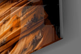 Vermeer cat parody cinematic glass wall art in creative-agency reception
