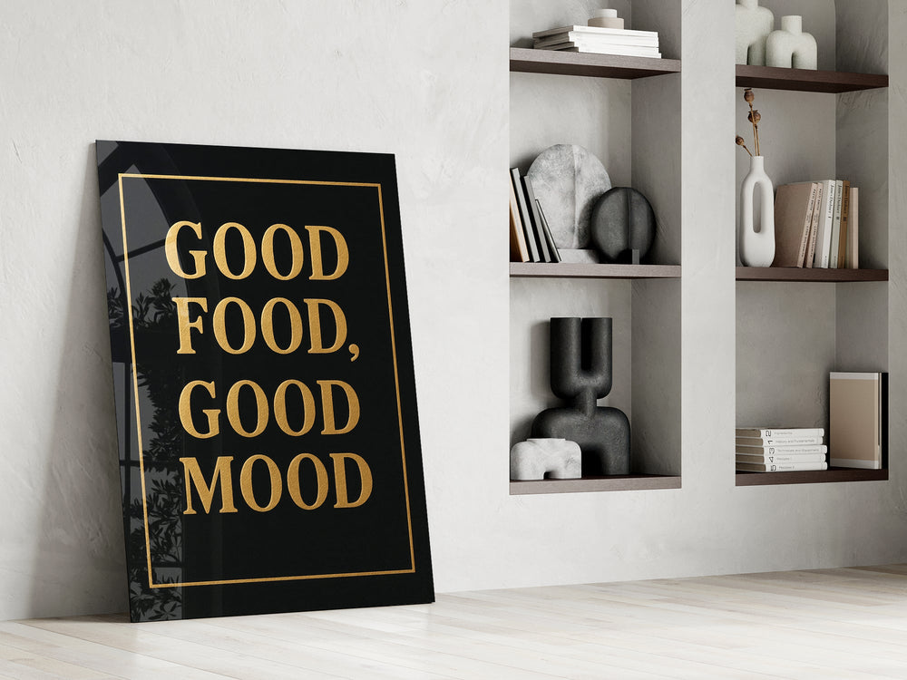 Luxe typography cinematic glass wall art in private library reading nook