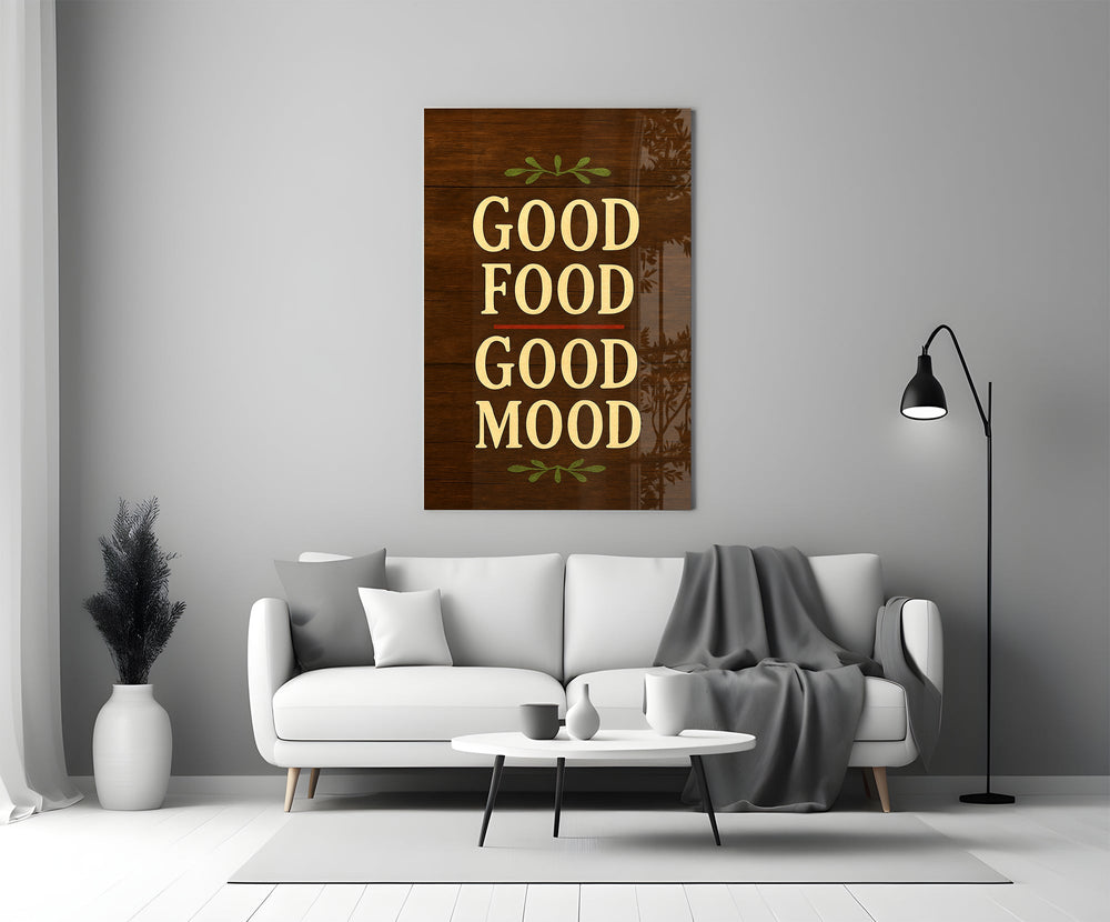 Hand-painted bistro cinematic glass wall art in heritage stairwell