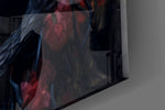Carnation lovers cinematic glass wall art in fantasy-collector study
