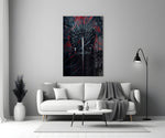 Game-of-Thrones cinematic glass wall art in heritage stairwell