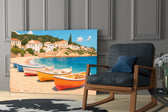 Storybook charm cinematic glass wall art in private library reading nook