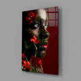 Tribute editorial cinematic glass wall art in Ukrainian-heritage home