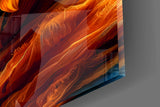 All-seeing eye cinematic glass wall art in book-club lounge