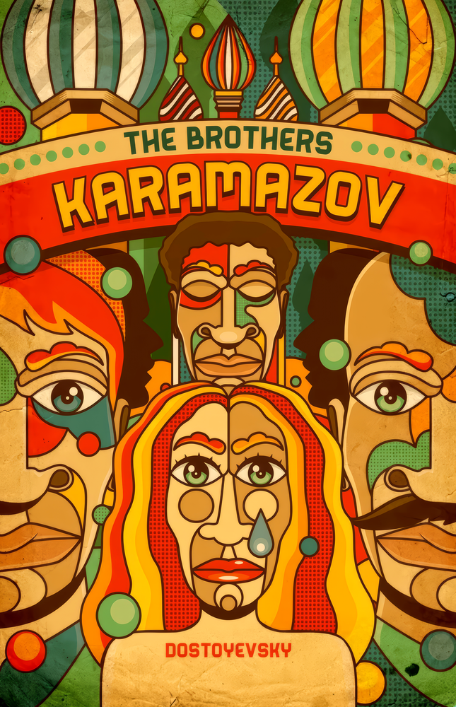 Karamazov Kardeşler Cam Tablo