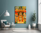 Russian-literature cinematic glass wall art in book-club lounge