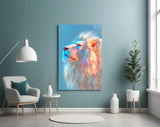 Natural-cathedral cinematic glass wall art in heritage living room