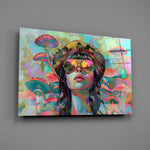 70s pop forager fantasy cinematic glass wall art in creative-agency reception