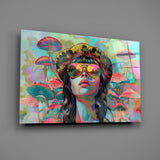 70s pop forager fantasy cinematic glass wall art in creative-agency reception
