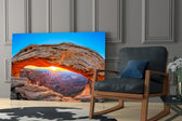 Fantasy wildlife cinematic glass wall art in private library reading nook