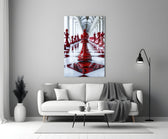 Stanley-Kubrick still cinematic glass wall art in heritage stairwell
