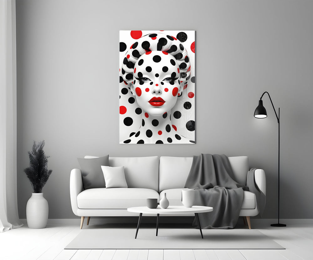 Kusama infinity cinematic glass wall art in heritage stairwell