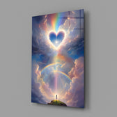 Spiritual romance fantasy cinematic glass wall art in wedding-ceremony venue