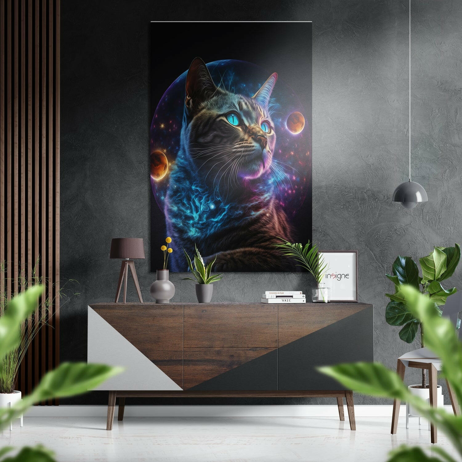 Kedi Fırçalı Metalik Alu-Dibond.