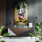 Mickey Fırçalı Metalik Alu-Dibond.