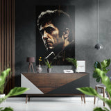 Al Pacino Fırçalı Metalik Alu-Dibond.