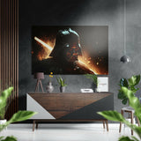 Darth Wader Fırçalı Metalik Alu-Dibond.
