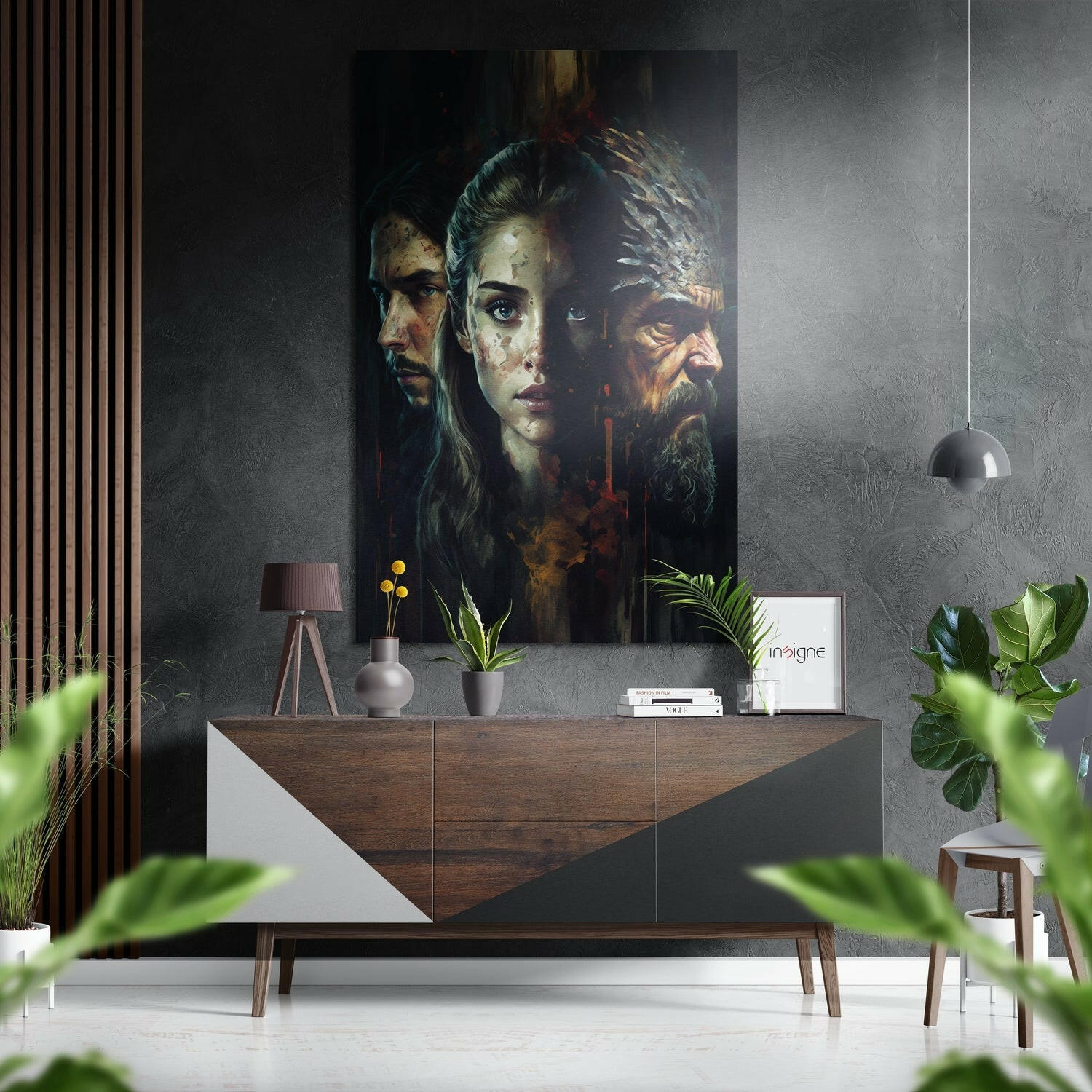 Game Of Thrones Fırçalı Metalik Alu-Dibond.
