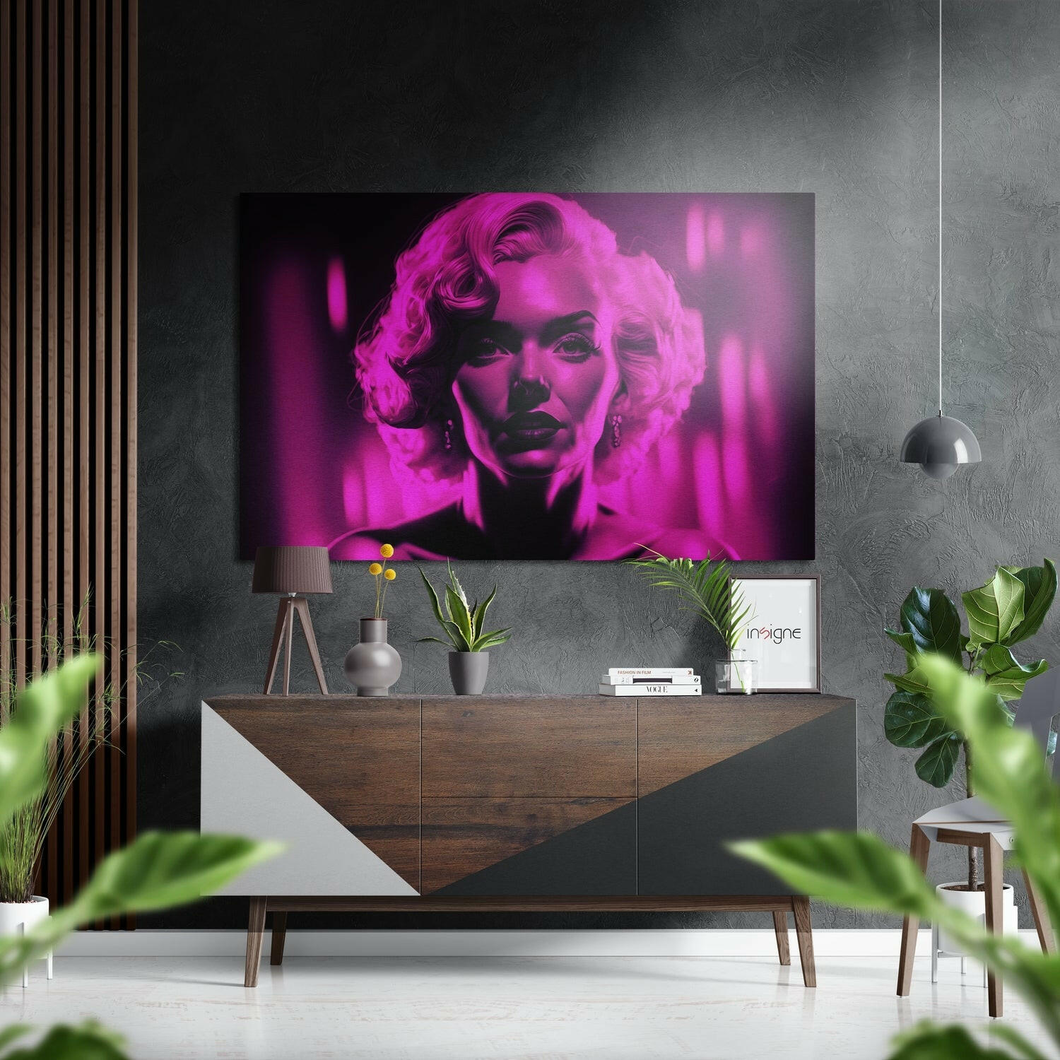 Marilyn Monroe Fırçalı Metalik Alu-Dibond.