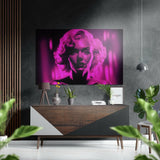 Marilyn Monroe Fırçalı Metalik Alu-Dibond.