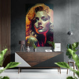 Marilyn Monroe Fırçalı Metalik Alu-Dibond.