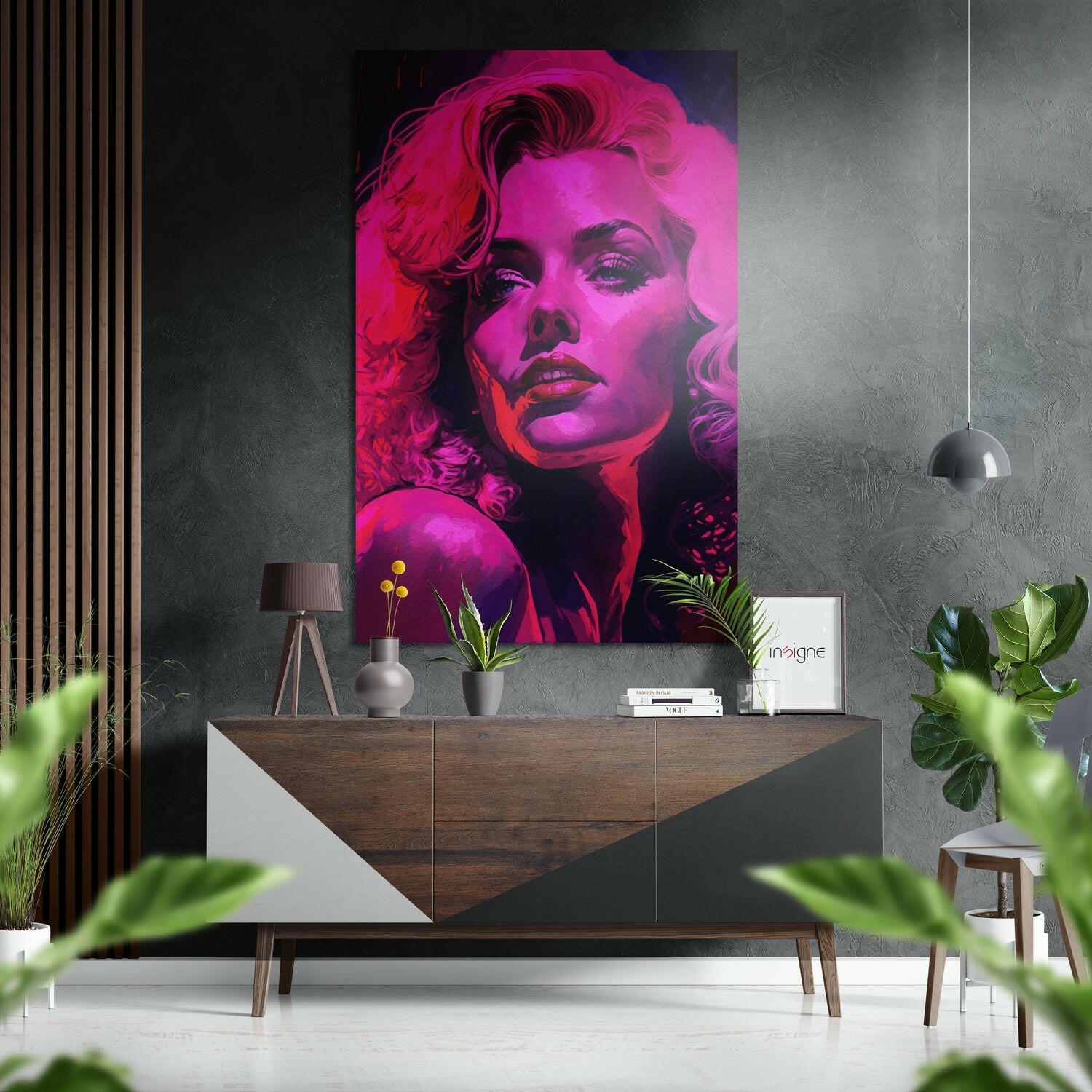 Marilyn Monroe Fırçalı Metalik Alu-Dibond.