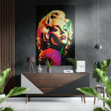 Marilyn Monroe Fırçalı Metalik Alu-Dibond.