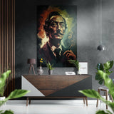 Salvador Dali Fırçalı Metalik Alu-Dibond.