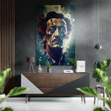 Salvador Dali Fırçalı Metalik Alu-Dibond.