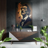 Salvador Dali Fırçalı Metalik Alu-Dibond.