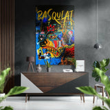 Basquiat Fırçalı Metalik Alu-Dibond.