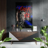 Basquiat Fırçalı Metalik Alu-Dibond.