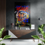 Basquiat Fırçalı Metalik Alu-Dibond.