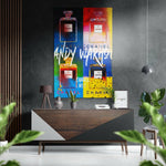 Pop Sanat Efsanesi Fırçalı Metalik Alu-Dibond