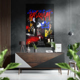 Basquiat Fırçalı Metalik Alu-Dibond.